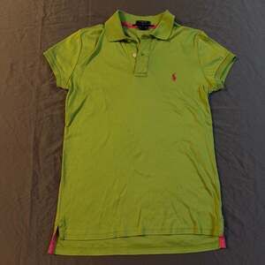 Polo Ralph Lauren Women's Skinny Fit Mesh Polo Shirt in Lime Green